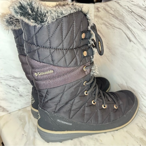NWOT Columbia Women’s Heavenly Omni‑Heat Boots – Black Leather – Size 9.5 - Picture 7 of 15